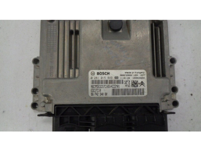 Řídící jednotka 0281015849, 9674254080 Citroen C3 2002