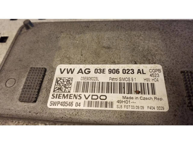 Блок управления двигателя 03E906023AL, 03E906023L Volkswagen Polo V 6R