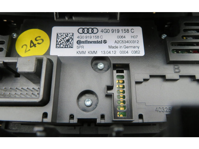 Блок управления климат-контролем 4G0919565   Audi A7 S7 4K8