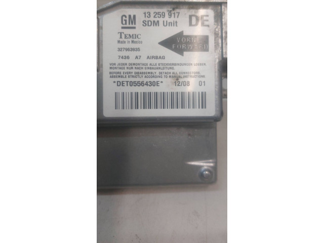 Блок подушек безопасности 13259917, DET0556430E   Opel Meriva A