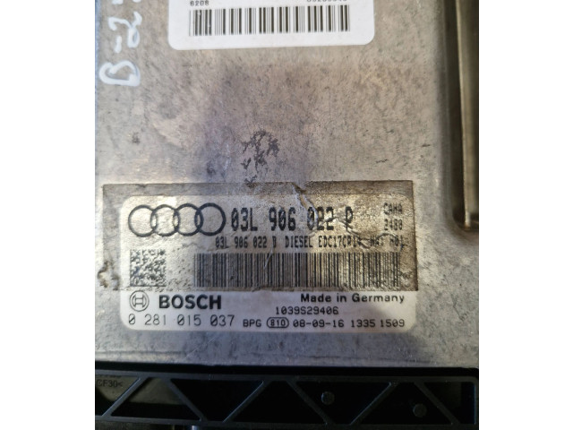 Блок управления двигателя 03L906022p, 0281015037   Audi Q5 SQ5