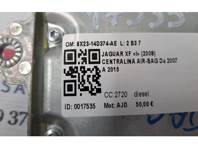 Блок подушек безопасности 8X23-14D374-AE, 8X23-14D374-AE Jaguar XF X250