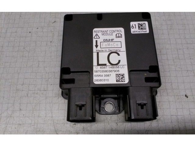 Блок подушек безопасности 6S6T14B056LC, 5WK43587   Ford Fiesta
