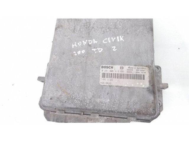 Řídící jednotka 0281001418, MSB100491 Honda Civic 2000