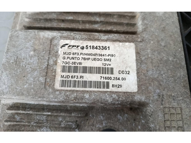 Řídící jednotka 51843361 Fiat Punto (199) 2008