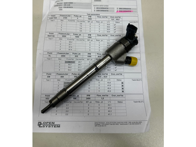 Vstřikovač 0445110955, 9828959880 Peugeot 208