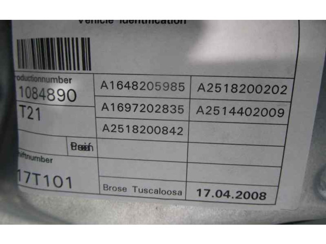 Электрический механизм для подъема окна без двигателя A2518200842, 5PINES Mercedes-Benz R W251