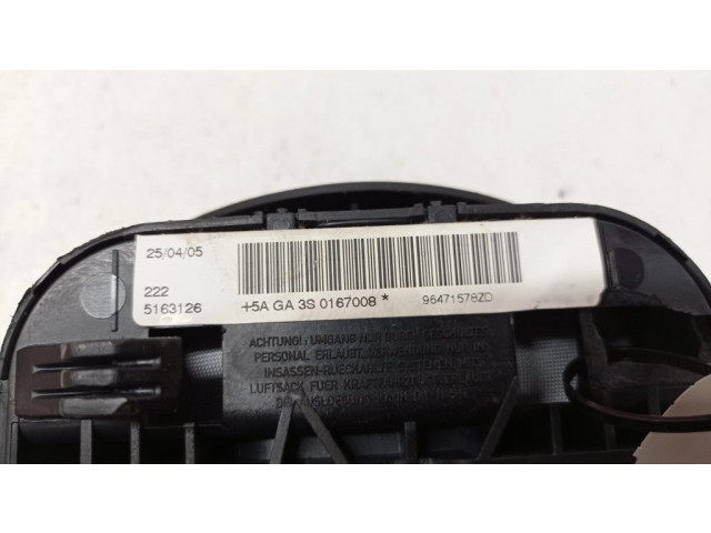 Подушка безопасности водителя 6027986, 96471578ZD   Citroen C4 I