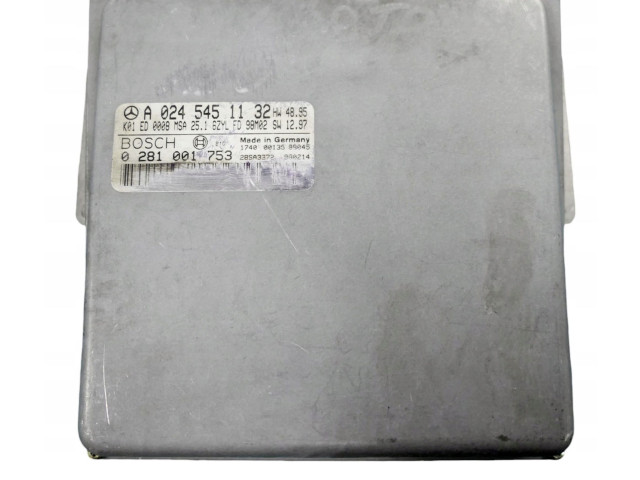 Řídící jednotka A0245451132, 0281001753 Mercedes-Benz E W210 1999