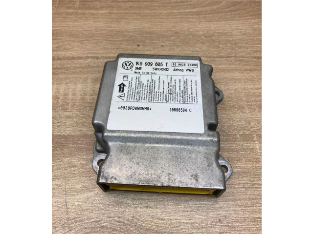 Блок подушек безопасности 1K0909605T, 5WK43412 Skoda Octavia Mk2 (1Z)