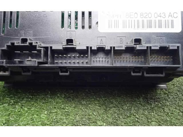 Блок управления климат-контролем 8E0820043AC Audi A4 Allroad