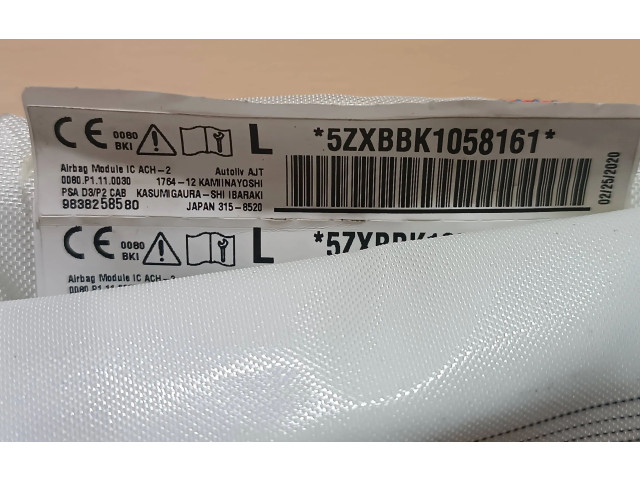 Боковая подушка безопасности 9838258580, 5ZXBBK1058161 Peugeot 2008 II
