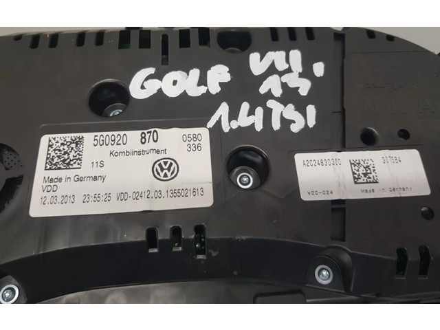 Панель приборов 5G0920870 Volkswagen Golf VII