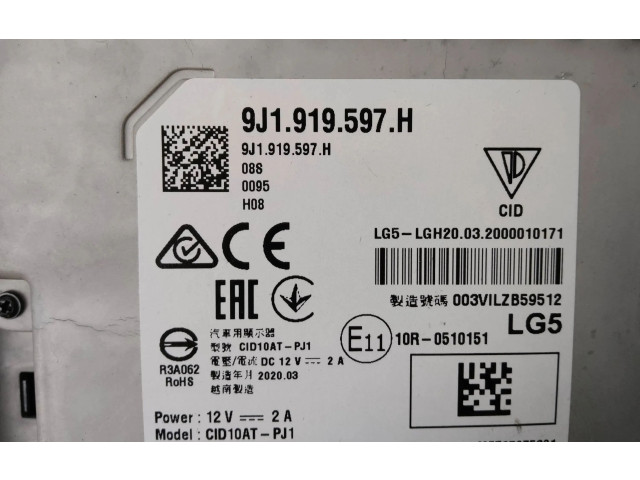 Řídící jednotka 9J1919597H Porsche Taycan 9J1 2020