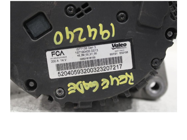 Генератор 00521618100 Jeep Renegade