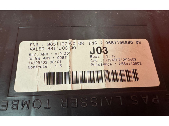 Řídící jednotka 0281011081, 9647472780 Peugeot 307 2003