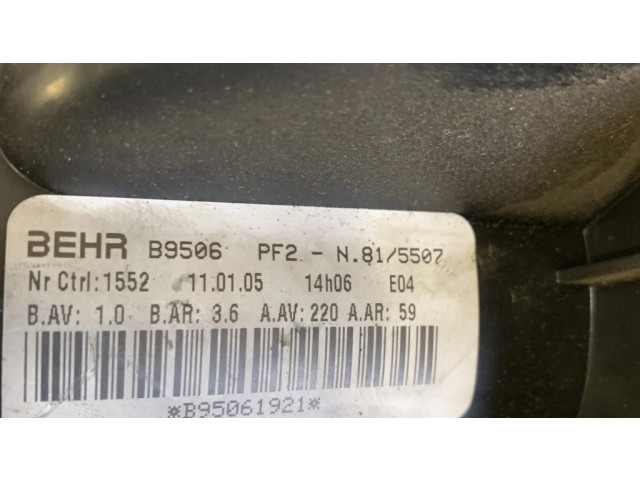 Вентилятор печки B9506, B95061921 Citroen C4 I