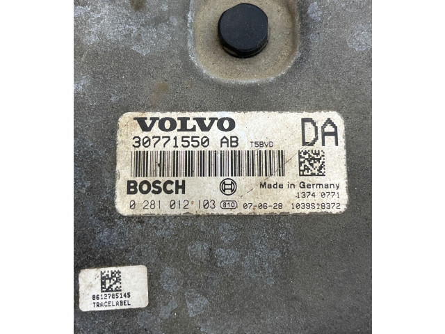 Блок управления двигателя 30771550, 0281012103   Volvo V70