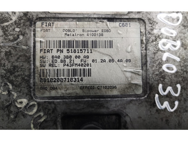 Блок управления климат-контролем 51815711 Fiat Doblo