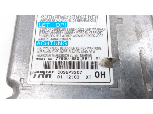 Блок подушек безопасности 77960SEGE811M1, 77960SEGE811 Honda Accord
