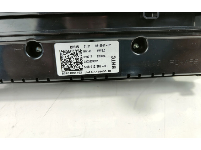 Блок управления климат-контролем 9318941 Mini Clubman F54