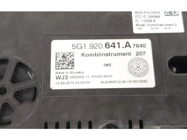 Панель приборов 5G1920641A, 5G1920641A   Volkswagen Golf VII       