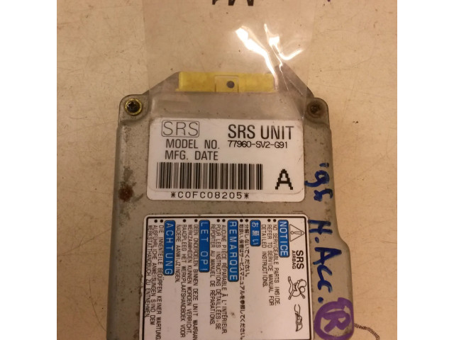 Блок подушек безопасности 77960SV2G91 Honda Accord