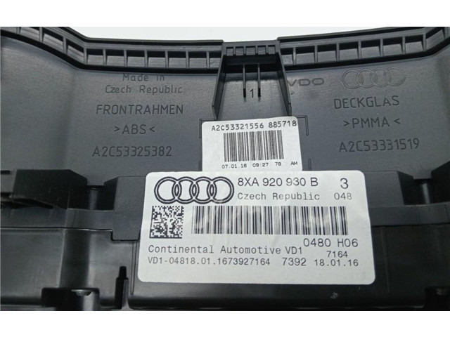 Панель приборов 8XA920930B, 0090059   Audi A1       