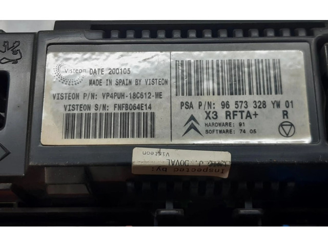 Блок управления климат-контролем 96573328YW Citroen Berlingo