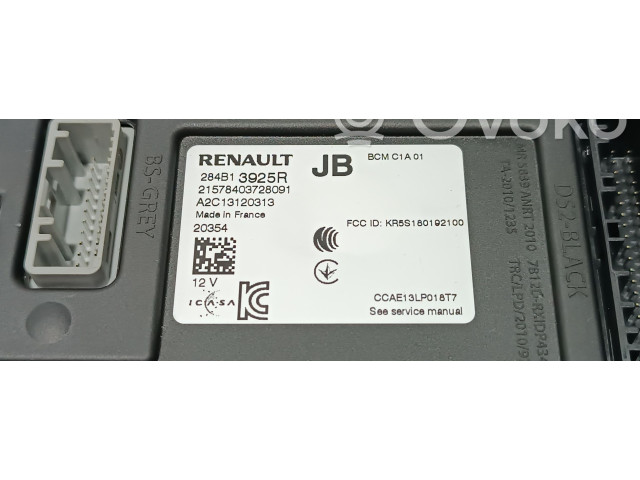 Блок управления 284B13925R Renault Clio V