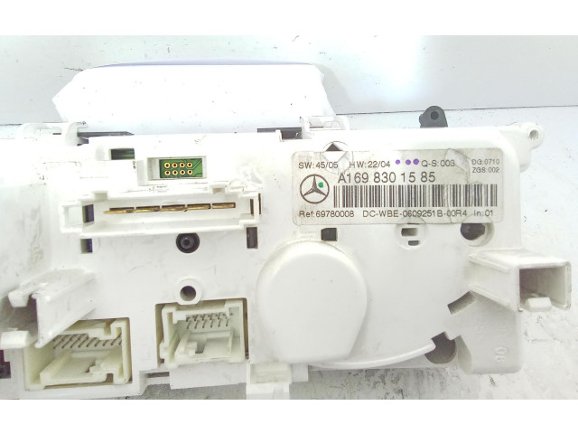 Блок управления климат-контролем A1698301585, A1698301585 Mercedes-Benz A W169