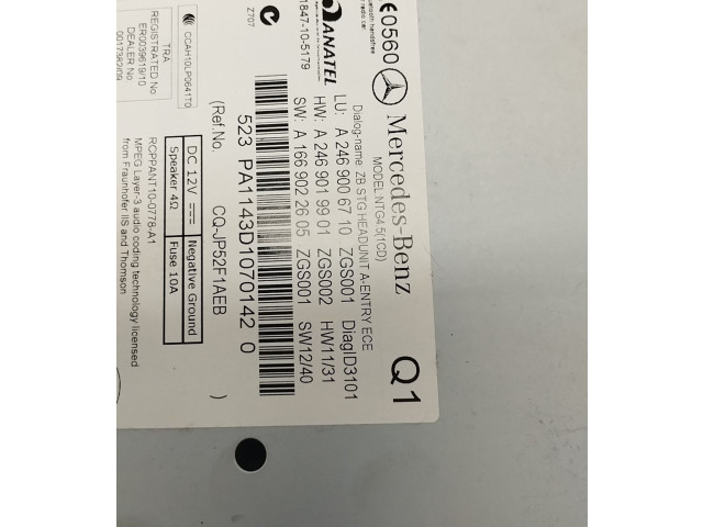 Блок управления HiFi audio A2469006710 Mercedes-Benz CLA C117 X117 W117