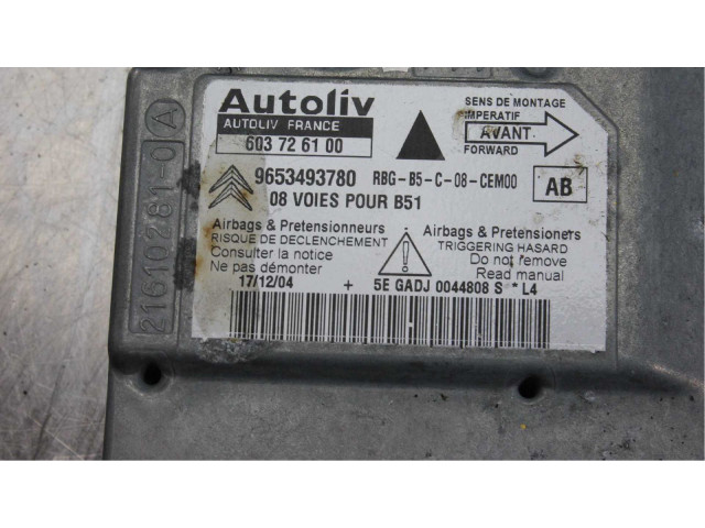 Блок управления 9653493780, 603726100   Citroen C4 I