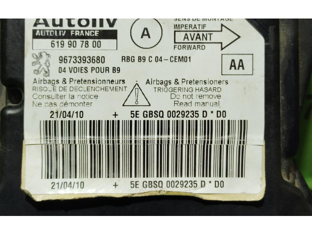Блок подушек безопасности 9673393680 Citroen Berlingo