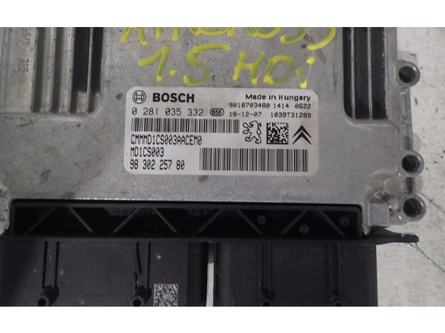 Блок управления двигателя 1640419880 Citroen C3 Aircross