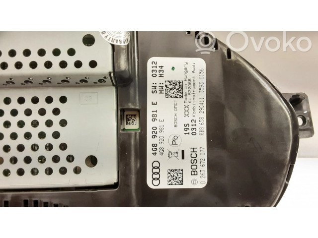 Панель приборов 4G8920981E Audi A6 S6 C7 4G