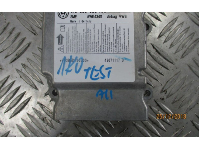 Блок подушек безопасности 1K0909605AA, 1K0909605AA Skoda Octavia Mk2 (1Z)