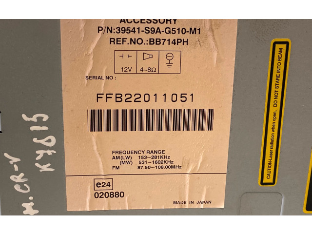 Vstřikovač 39541S9AG510M1, 39541S9A Honda CR-V K20A4