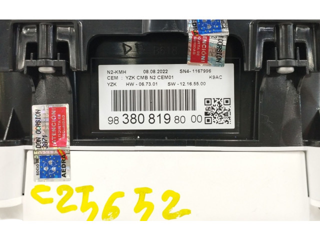 Přístrojová deska Toyota Proace 2022 9838081980