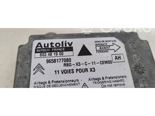 Airbagsteuergerät 603481900, 9658177080   Citroen C5