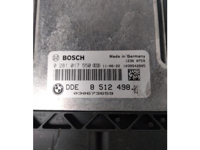 Řídící jednotka 0281017550, 8512498 BMW X1 E84 2011