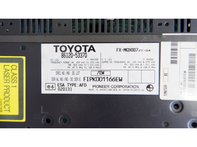 Радио/ проигрыватель CD/DVD / навигация 8612053370, 8612053370 Lexus IS 220D-250-350