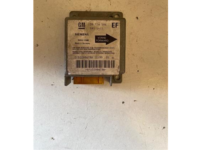 Блок подушек безопасности 09114586, 09114586   Opel Tigra A