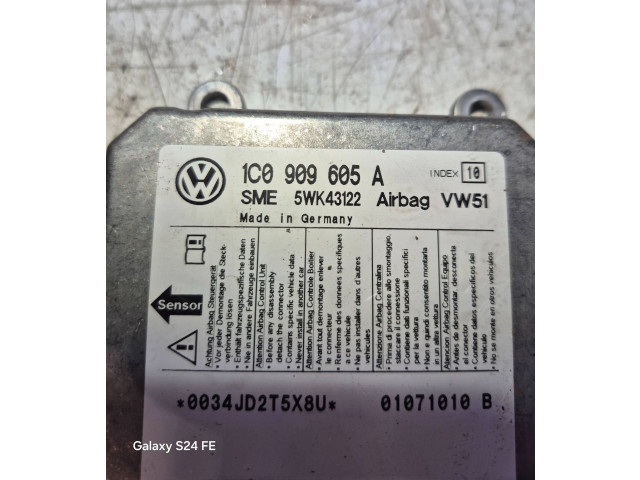 Блок подушек безопасности 1C0909605A, 01071010B Volkswagen Transporter - Caravelle T5