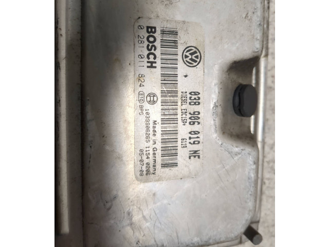 Блок управления двигателя 038906019NE, 1039S06285 Skoda Fabia Mk2 (5J)