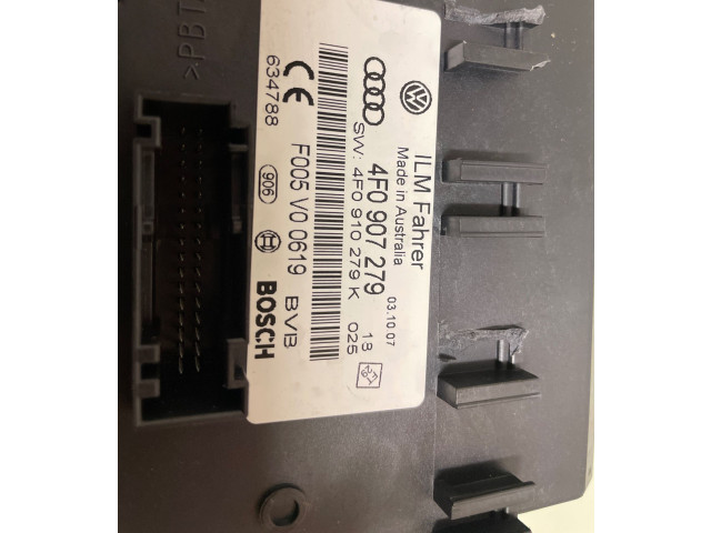 Блок комфорта 4F0907279, F005V00619 Audi A6 S6 C6 4F