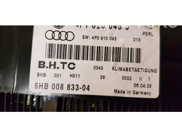 Блок управления климат-контролем 4F1820043J Audi A6 S6 C6 4F