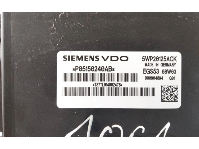 Блок управления коробкой передач P05150240AB, 5WP20125ACK   Jeep Cherokee III KJ