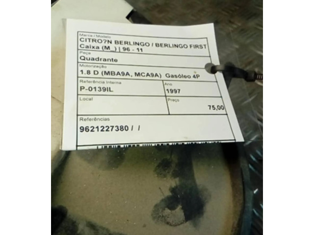 Přístrojová deska Citroen Berlingo 1997 9621227380