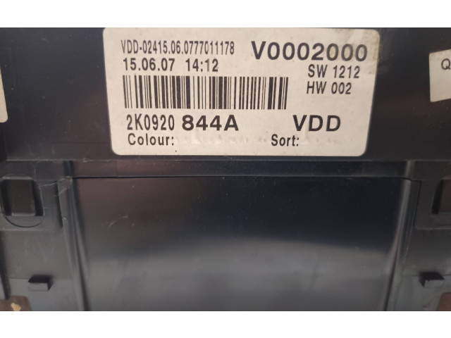 Панель приборов 2K0920844A, V0002000 Volkswagen Caddy